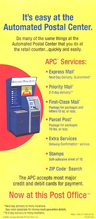 Self-Service Kiosk (SSK) Stamp Question : r/USPS